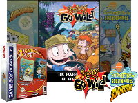 2 Games in 1 : Rugrats, Go Wild + SpongeBob Square